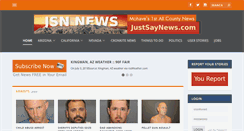 Desktop Screenshot of justsaynews.com