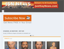 Tablet Screenshot of justsaynews.com
